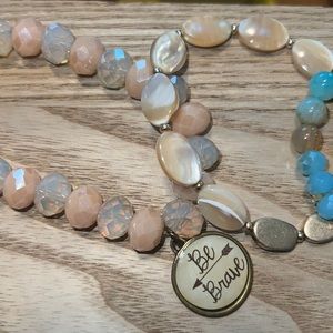 Set of 5 Beaded Bracelets